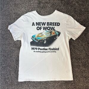 White 1979 Pontiac Firebird Graphic T-Shirt